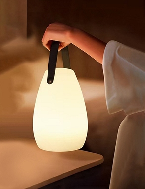 Tischlampe LED, 7 Farben, Ø 8,5 cm