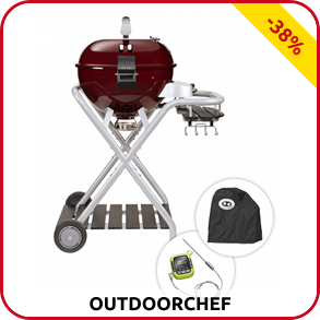 OUTDOORCHEF Gasgrill  BBQ Ambri 480 G, GRATIS: Hülle & Sonde, Wert 120 CHF
