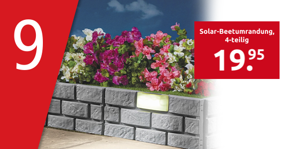 Solar-Beetumrandung, 4-teilig