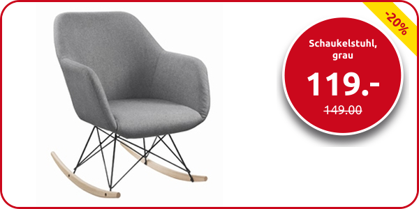 Schaukelstuhl, grau