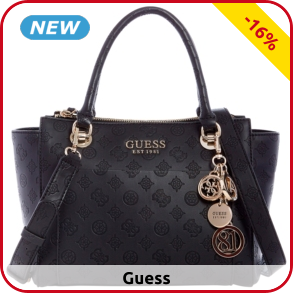 GUESS Handtasche Satchel «Ilenia Girlfriend», schwarz
