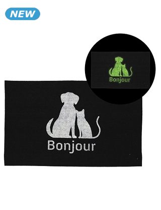 Fussmatte «Cat & Dog», Sujet phosphoreszierend, 45 x 70 cm