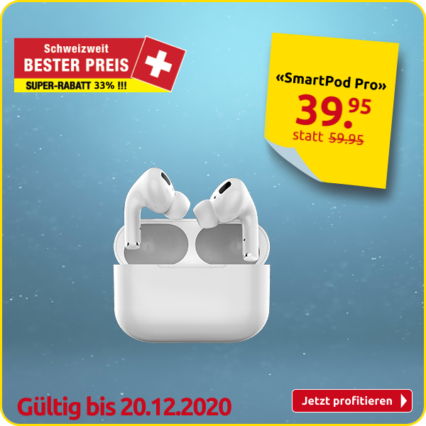 «SmartPod Pro», Kabellose Kopfhörer, Ultraschnelle Verbindung