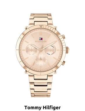 TOMMY HILFIGER Damenuhr «Emery», roségoldfarben