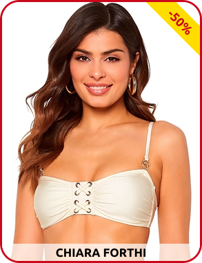 Bandeau-Top von Chiara Forthi mit Schnürung