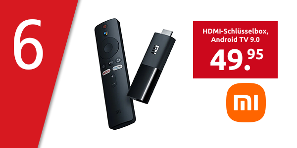 Xiaomi HDMI-Schlüsselbox «Mi TV Stick», Android TV 9.0, mit Google Assistant