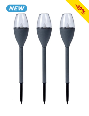 LED-Solarleuchten, 3er-Set