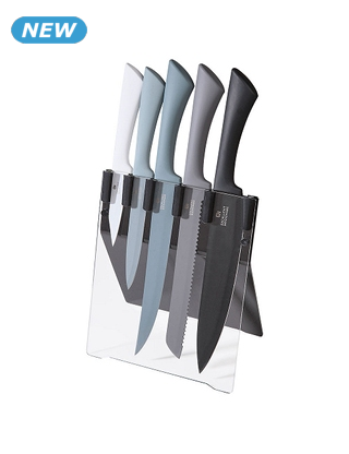 Messerset, 5-teilig, mit Halter