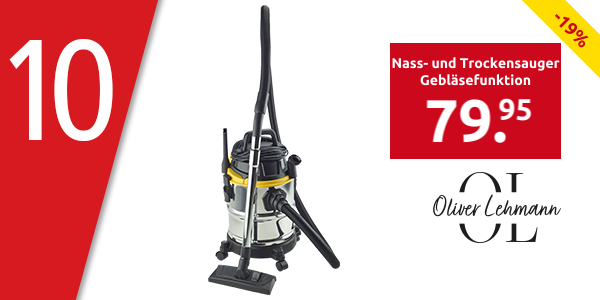 Oliver Lehmann Nass- und Trockensauger mit Gebläsefunktion