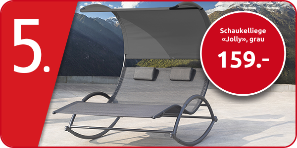 Schaukelliege «Jolly», grau