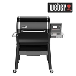 Holzpelletgriller Weber Smoke Fire EX 4 GBS 109 x 84 x 157 cm inkl. Weber Connect-Technologie, Gourmet BBQ System (GBS) Grillrost und SmokeBoost-Funktion schwarz