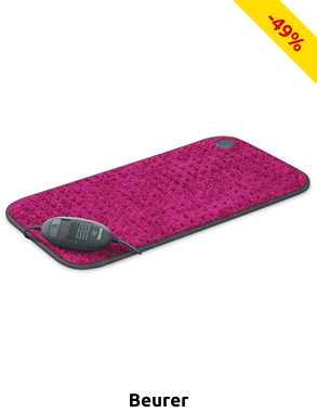 beurer Heizkissen «HK 123 XXL Nordic», 60 x 30 cm, magenta
