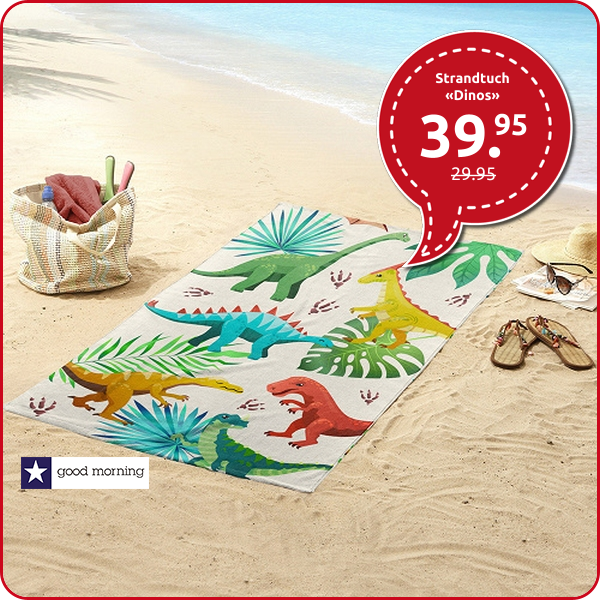 Strandtuch «Dinos», 75 x 150 cm