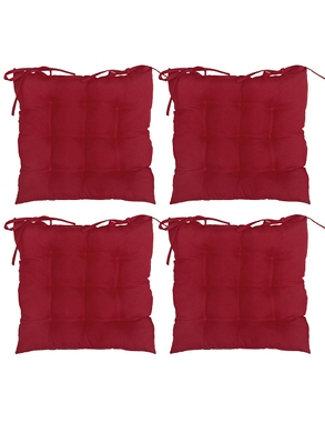 Stuhlkissen «Sara», 4 Stück, rot