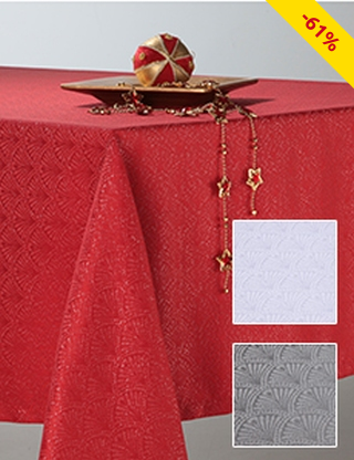 Tischdecke «Lena», 140 x 350 cm, rot