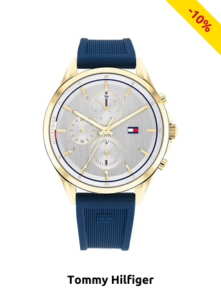 TOMMY HILFIGER Damenuhr «Stella», blau