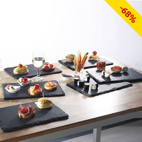 Schieferplatten, 6 Stück