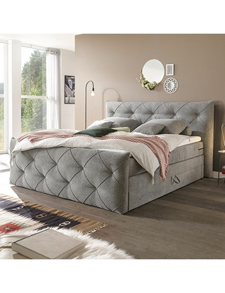 Boxspringbett «Tarra», 180 x 200 cm