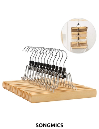 Songmics Holzbügel, 12er-Set