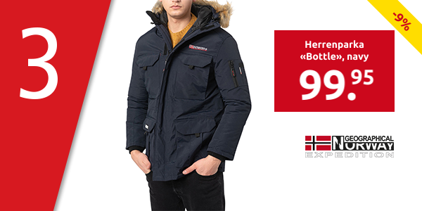 GEOGRAPHICAL NORWAY EXPEDITION Herrenparka «Bottle», navy