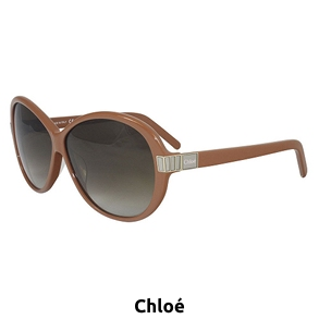 Chloé Damensonnenbrille, braun/gelb