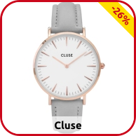 Damenuhr Cluse «La Bohème Rose Gold», hellgrau