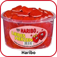 Haribo Liebes-Herzen Dose, 1,2 kg