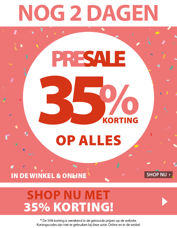 Start je weekend goed met 35% korting