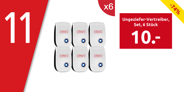 Ungeziefer-Vertreiber «Pest Repeller», Set, 6 Stück