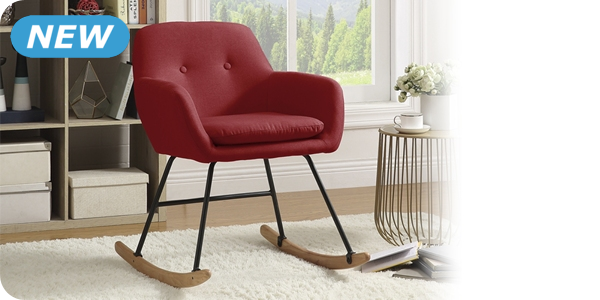 Schaukelstuhl, rot