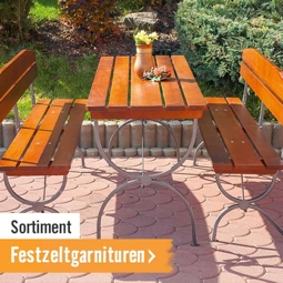 Sortiment Festzeltgarnituren