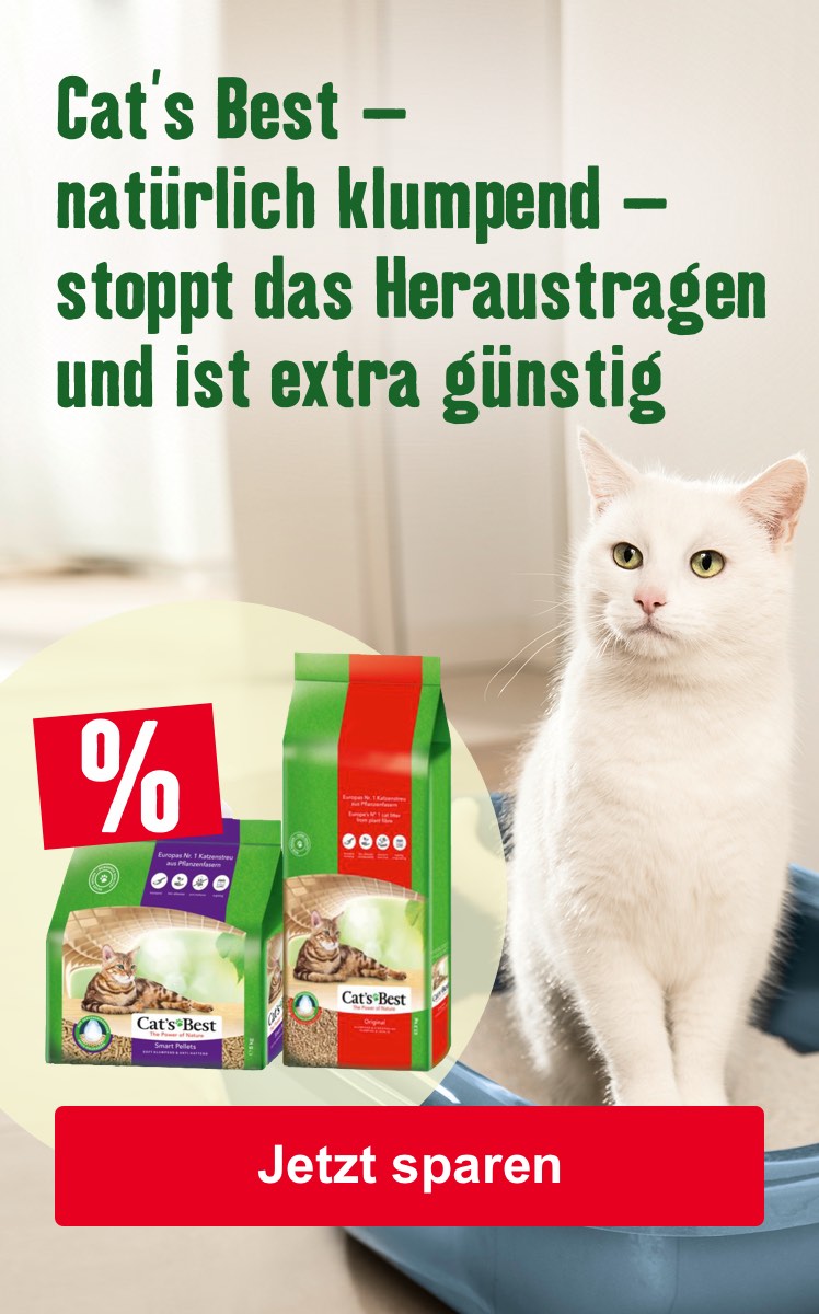 Cat´s Best - natürlich klumpend - stoppt das Heraustragen und ist extra günstig