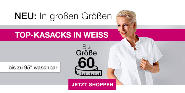 NEU: In großen Größen - TOP-KASACKS IN WEISS