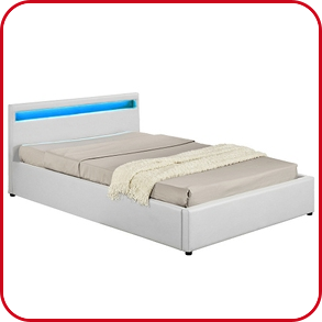 Bett LED «Uly» mit Bettschublade, 140 x 190 cm