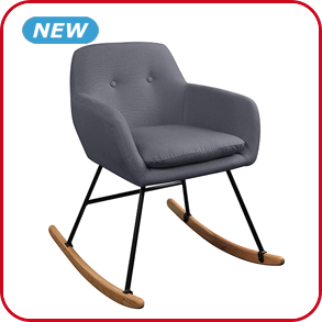 Rocking chair in Grau