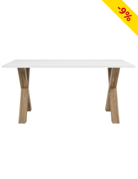 Tisch «Avant», L 160 x B 90 x H 76 cm, Dekor holz/weiss