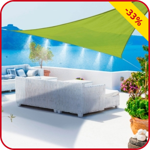 Zerstäuber Dreieck Sonnensegel, grün