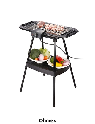 Elektrogrill Ohmex mit Plancha