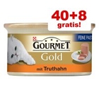 40 + 8 gratis! 48 x 85 g Gourmet Gold Kattenvoer