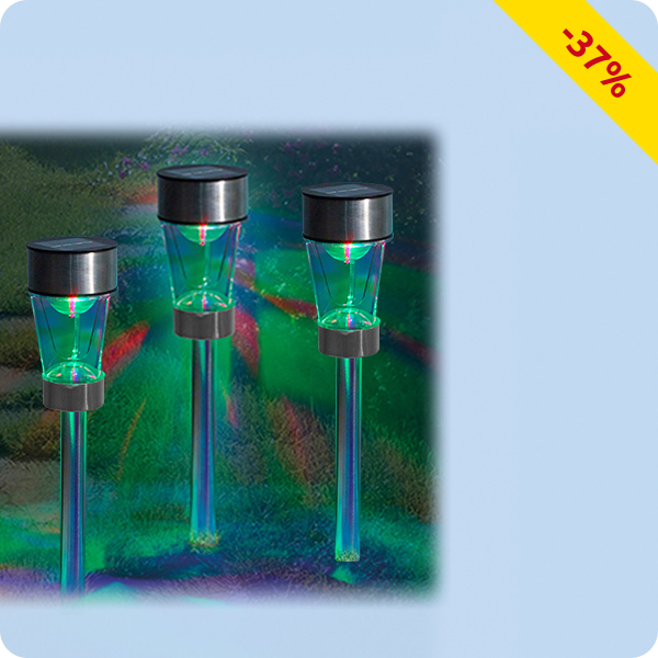 Solarlampen Rotation, 3 Stück