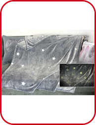 Fleecedecke «Glow Stars»