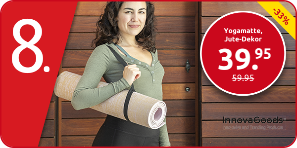 Yogamatte, Jute-Dekor