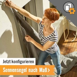 Sonnensegel nach Mass im HORNBACH Onlineshop