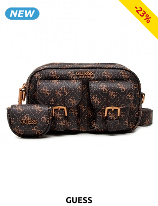 GUESS Handtasche «No Limit», mit Pochette, braun