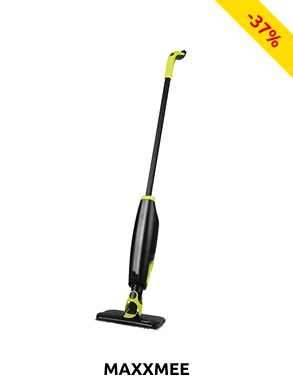 Mop 2-in-1 «Akku-Spraymopp», saugt & sprüht, grün/schwarz