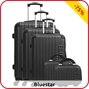 Kofferset «Bucarest» Bluestar, 5-teilig, schwarz