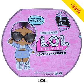 Adventskalender «L.O.L», 1 Puppe und 24 Accessoires