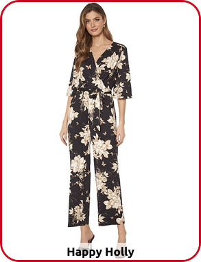 Stretchiger Overall, schwarz bedruckt