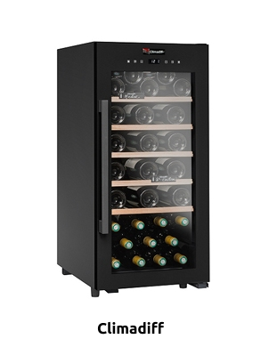 Climadiff Weinschrank «CS41B», 41 Flaschen, mit LED-Beleuchtung