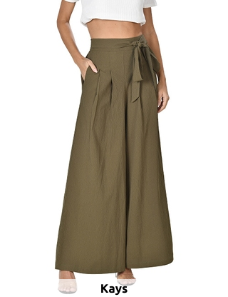 Hose mit Bundfalten, khaki